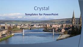  Presentation with spring - Audience pleasing presentation theme consisting of inverness-in-the-spring backdrop and a light blue colored foreground