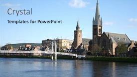  Presentation with spring - PPT theme having inverness-in-the-spring background and a light blue colored foreground