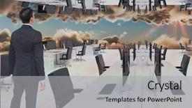  Presentation with businessman standing on maze - Amazing theme having inverter - digital composite of businessman standing backdrop and a light gray colored foreground