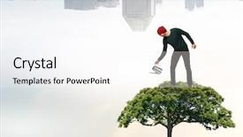  Presentation with invest - Slide set enhanced with invest right for better future background and a  colored foreground