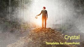  Presentation with invest - Theme having invest right for better future background and a tawny brown colored foreground