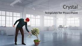  Presentation with invest - Cool new presentation theme with invest right for better future backdrop and a light gray colored foreground