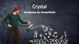  Presentation with invest - Colorful presentation theme enhanced with invest right for better future backdrop and a dark gray colored foreground