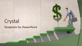  Presentation with invest - Colorful slide deck enhanced with invest right to get income backdrop and a lemonade colored foreground