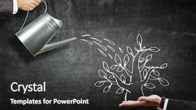  Presentation with invest - Colorful slides enhanced with invest right to get income backdrop and a dark gray colored foreground