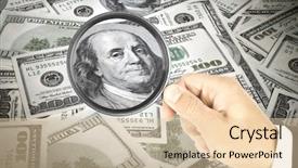  Presentation with magnifying glass - Amazing presentation having watermark - dollar bill under a magnifying backdrop and a lemonade colored foreground