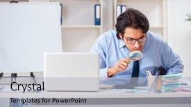  Presentation with union budget - Cool new presentation design with young handsome businessman in budget backdrop and a soft green colored foreground