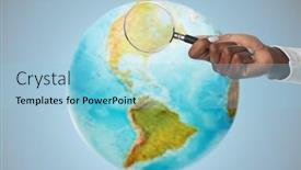  Presentation with investigation - Audience pleasing theme consisting of investigation-discovery-and-search-concept backdrop and a light blue colored foreground