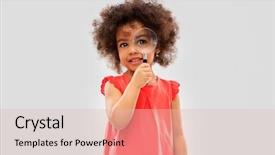  Presentation with investigation - Presentation theme with investigation discovery and vision concept background and a lemonade colored foreground