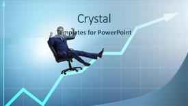  Presentation with economic - Cool new slide set with investissement direct l etranger - businessman in economic growth concept backdrop and a  colored foreground