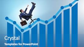  Presentation with stock markets and economic growth - Presentation consisting of investissement direct l etranger - businessman in economic growth concept background and a  colored foreground