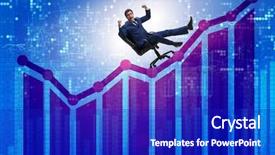  Presentation with stock markets and economic growth - Audience pleasing slide deck consisting of investissement direct l etranger - businessman in economic growth concept backdrop and a  colored foreground