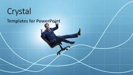  Presentation with economic - Cool new PPT layouts with investissement direct l etranger - businessman in economic growth concept backdrop and a  colored foreground