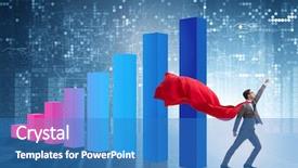  Presentation with bar - Amazing presentation theme having investissement direct l etranger - young businessman in business concept backdrop and a  colored foreground