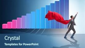  Presentation with bar - Audience pleasing theme consisting of investissement direct l etranger - young businessman in business concept backdrop and a ocean colored foreground