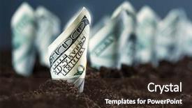  Presentation with investment - Colorful slides enhanced with investment - american dollars grow backdrop and a wine colored foreground