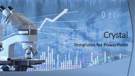 Presentation with biotech - Beautiful slides featuring investment - biotech stock investing background backdrop and a light blue colored foreground