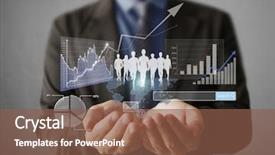  Presentation with financial - Cool new PPT layouts with investment - businessman with financial symbols coming backdrop and a tawny brown colored foreground