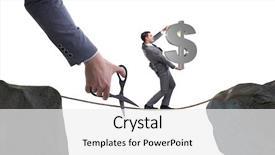  Presentation with walker - Theme having investment - hand cutting the rope background and a white colored foreground