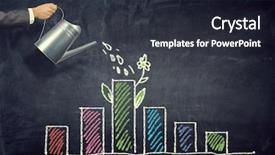  Presentation with investment money - Audience pleasing theme consisting of investment - invest your money to get backdrop and a wine colored foreground