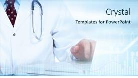  Presentation with pharmaceutical - Presentation theme featuring investment - pharmaceutical laboratory research background and a sky blue colored foreground