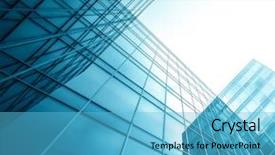  Presentation with successful investment - Beautiful PPT layouts featuring investment banking - panoramic and perspective wide angle backdrop and a light blue colored foreground