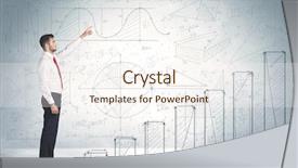  Presentation with climbing - Slides featuring investment chart - business man climbing up background and a cream colored foreground