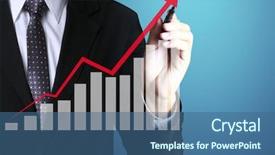  Presentation with paper hand drawn politics - Cool new presentation theme with investment chart - business man hand drawing backdrop and a  colored foreground