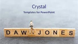  Presentation with investment - Beautiful PPT layouts featuring business investment concept picture - dow backdrop and a sky blue colored foreground