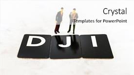  Presentation with investment - Amazing theme having business investment concept picture - dow backdrop and a white colored foreground