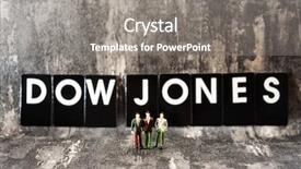  Presentation with investment - PPT layouts consisting of business investment concept picture - dow background and a gray colored foreground