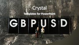  Presentation with investment - Colorful slide set enhanced with investment concept picture - gbp usd backdrop and a dark gray colored foreground