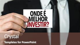  Presentation with invest - Audience pleasing PPT theme consisting of investment portfolio - where to invest in portuguese backdrop and a tawny brown colored foreground