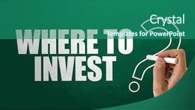  Presentation with invest - Slides consisting of investment portfolio - where to invest background and a ocean colored foreground