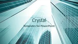  Presentation with high rise building - Theme having investment property - panoramic and perspective wide angle background and a sky blue colored foreground