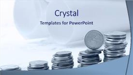  Presentation with construction equipment - Theme consisting of investment proposal - construction equipment background and a sky blue colored foreground