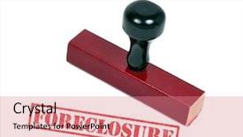  Presentation with foreclosure - Presentation consisting of dossier - pile of papers isolated background and a light gray colored foreground