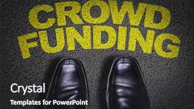  Presentation with team business top view - Cool new PPT theme with investment proposal - top view of business shoes backdrop and a dark gray colored foreground