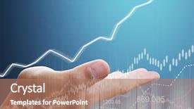  Presentation with stock exchange - Presentation design with investment stock exchange - businessman with financial symbols coming background and a coral colored foreground