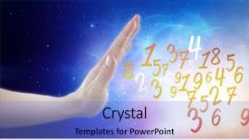  Presentation with touch screen - Colorful PPT theme enhanced with invisibile hands - hand of man pretending backdrop and a light blue colored foreground