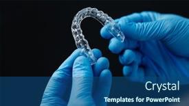  Presentation with orthodontics - PPT layouts enhanced with invisible-orthodontics-cosmetic-aligners background and a ocean colored foreground