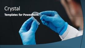  Presentation with cosmetic - Slide deck featuring invisible-orthodontics-cosmetic-aligners background and a wine colored foreground