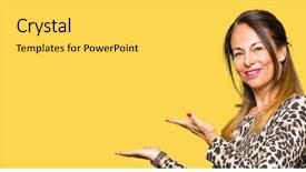  Presentation with hand print - Beautiful slide set featuring invitation - beautiful middle age woman wearing backdrop and a light gray colored foreground