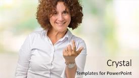  Presentation with businees - Beautiful slides featuring invitation - beautiful middle ager senior businees backdrop and a lemonade colored foreground