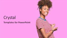  Presentation with natural - Cool new presentation theme with invitation - beautiful young african american woman backdrop and a lavender colored foreground