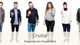  Presentation with people collage - Cool new PPT layouts with invitation - collage of people over white backdrop and a cream colored foreground