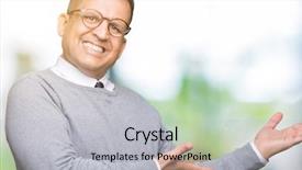  Presentation with bussines - Beautiful PPT layouts featuring invitation - middle age bussines arab man backdrop and a light gray colored foreground