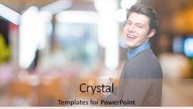  Presentation with elegant - Amazing PPT theme having invitation - young handsome elegant man backdrop and a coral colored foreground