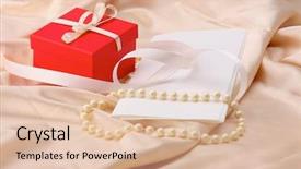  Presentation with invitation - PPT theme with invitation card on silk satin background and a lemonade colored foreground