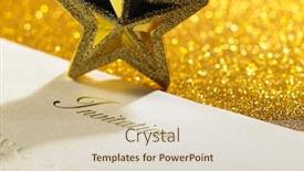  Presentation with invitation - Slides with invitation-card-with-the-christmas background and a soft green colored foreground